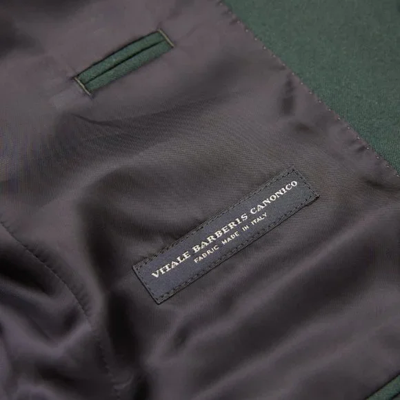 J Crew Ludlow Slim-fit suit jacket with double vent in Italian wool Green 38S - Picture 3 of 4